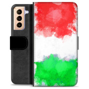 Bolsa tipo Carteira - Samsung Galaxy S21+ 5G - Bandeira Italiana