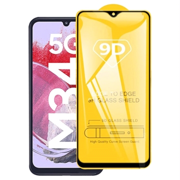 Protector de Ecrã de Vidro Temperado 9D para Samsung Galaxy M34 5G - Borda Preta