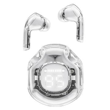 ACEFAST T8 / AT8 Crystal (2) Color Earbuds Bluetooth Auscultadores sem fios leves para o trabalho - Branco