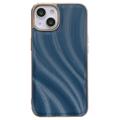 Capa em TPU Revestido Abstract Series para iPhone 14 - Azul