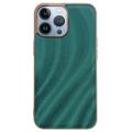 Capa em TPU Revestido Abstract Series para iPhone 14 Pro Max - Verde