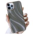 Capa em TPU Revestido Abstract Series para iPhone 14 Pro Max - Cinzento