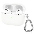 Capa em Silicone com Porta-Chaves A060 para AirPods 3 - Branco