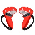 Capas Anti-Queda em Silicone para Comando Oculus Quest 2 - Vermelho