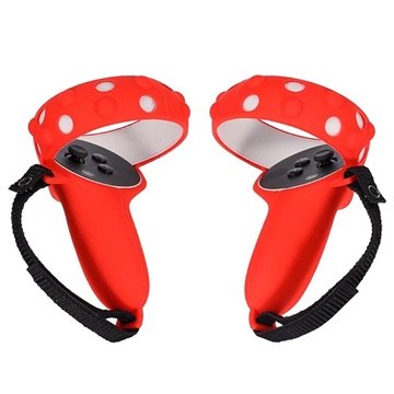 Capas Anti-Queda em Silicone para Comando Oculus Quest 2 - Vermelho