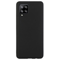 Capa de TPU Mate Anti Dedadas para Samsung Galaxy A42 5G - Preto