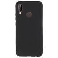 Capa de TPU Mate Anti Dedadas para Huawei P20 Lite - Preto