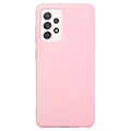 Capa de TPU Mate Anti Dedadas para Samsung Galaxy A53 5G - Cor-de-Rosa