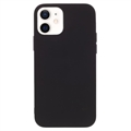 Capa de TPU Mate Anti Dedadas para iPhone 12 Mini - Preto