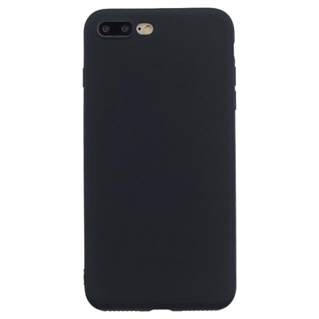 Capa de TPU Mate Anti Dedadas para iPhone 7 Plus/8 Plus - Preto