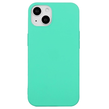 Capa de TPU Mate Anti Dedadas para iPhone 15 - Ciano