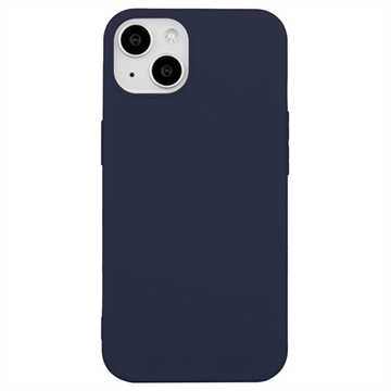 Capa de TPU Mate Anti Dedadas para iPhone 15 Plus - Azul Escuro