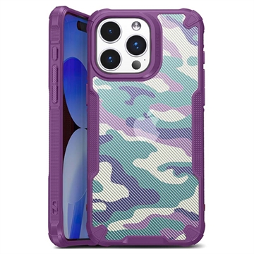 Capa Híbrida Antichoques para iPhone 15 Pro Max - Camuflagem