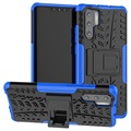 Capa Híbrida Antiderrapante com Suporte Huawei P30 Pro - Azul / Preto