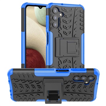 Capa Híbrida Antiderrapante com Suporte para Samsung Galaxy A13 5G - Azul / Preto