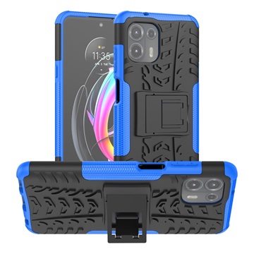 Capa Híbrida Antiderrapante para Motorola Edge 20 Lite - Azul / Preto