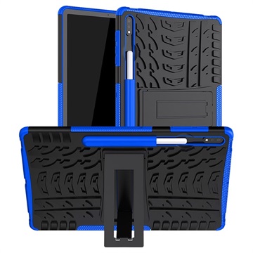 Capa Híbrida Antiderrapante com Suporte Samsung Galaxy Tab S7 Lite – Azul / Preto