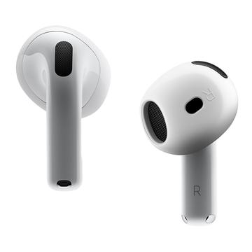 Capa de silicone antiderrapante para auriculares para AirPods 4 - Transparente