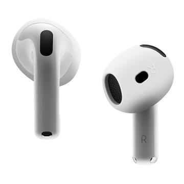 Capa de silicone antiderrapante para auriculares para AirPods 4 - Branco