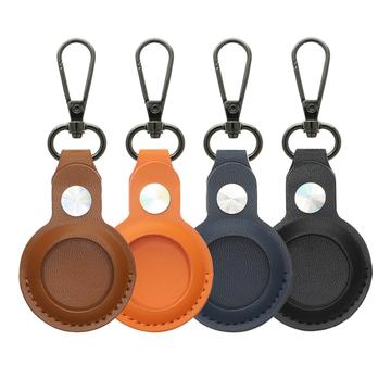 Conjunto de capas Apple AirTag 4smarts Premium - 4 peças. - Castanho / Laranja / Azul / Preto