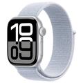 Apple Watch 10 GPS MWWD3QN/A - Alumínio, Bracelete desportivo com nuvem azul, 46mm - Prata