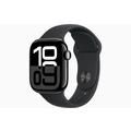 Apple Watch 10 GPS MWWE3QN/A - Alumínio, Bracelete desportiva preta, S/M, 42mm - Preto