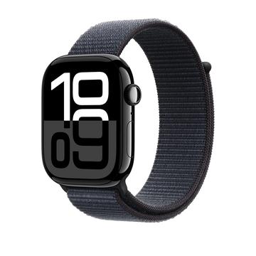 Apple Watch 10 GPS MWWR3QN/A - Alumínio, Bracelete desportivo em tinta, 46mm - Preto