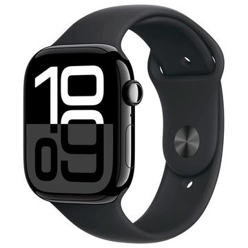 Apple Watch 10 LTE MWX63QN/A - Alumínio, Bracelete desportiva preta, S/M, 42mm - Preto