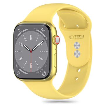 Apple Watch Series 10/9/8/7/6/SE Bracelete de silicone Tech-Protect - 40mm/41mm/42mm - Amarelo canário