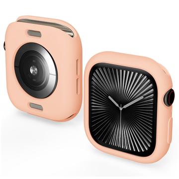 Proteção em Silicone para Apple Watch Series 10 - 42mm - Cor-de-Rosa