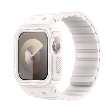 Dux Ducis OA Bracelete de uma peça com caixa para Apple Watch Series 9/8/SE (2022)/7/SE/6/5/4/3/2/1 - 45mm/44mm/42mm