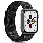 Apple Watch Series 9/8/SE (2022)/7/SE/6/5/4/3/2/1 Correia desportiva em nylon Puro - 41 mm/40 mm/38 mm - Preto