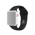 Bracelete em Silicone Suave Apple Watch Series SE (2023)/9/8/SE (2022)/7/SE/6/5/4/3/2/1 - 41mm/40mm/38mm - Preto