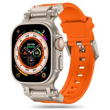 Apple Watch Series Ultra 2/Ultra/9/8/SE (2022)/7/SE/6/5/4/3/2/1 Bracelete Tech-Protect Delta Pro - 49mm/45mm/44mm/42mm - Cor-de-Laranja / Titânio