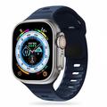 Apple Watch Series Ultra 2/Ultra/10/9/8/SE (2022)/7/SE/6/5/4/3/2/1 Bracelete de silicone Tech-Protect IconBand Line - 49 mm/45 mm/44 mm/42 mm - Azul Marinho