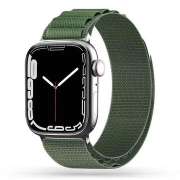 Apple Watch Series Ultra 2/Ultra/10/9/8/SE (2022)/7/SE/6/5/4/3/2/1 Bracelete Tech-Protect Nylon Pro - 49 mm/46mm/45 mm/44 mm/42 mm - Verde militar