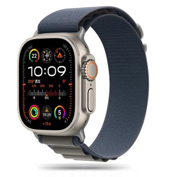 Apple Watch Series Ultra 2/Ultra/10/9/8/SE (2022)/7/SE/6/5/4/3/2/1 Bracelete Tech-Protect Nylon Pro - 49mm/46mm/45mm/44mm/42mm - Azul-marinho / Cinzento