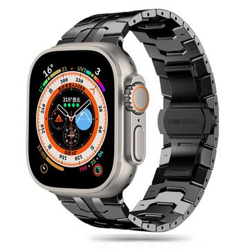 Apple Watch Series Ultra 2/Ultra/10/9/8/SE (2022)/7/SE/6/5/4/3/2/1 Bracelete em aço inoxidável Tech-Protect - 49mm/46mm/45mm/44mm/42mm - Preto