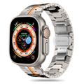 Apple Watch Series Ultra 2/Ultra/10/9/8/SE (2022)/7/SE/6/5/4/3/2/1 Bracelete em aço inoxidável Tech-Protect - 49 mm/46mm/45 mm/44 mm/42 mm - Titânio / Laranja