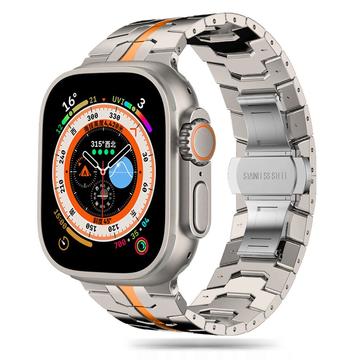 Apple Watch Series Ultra 2/Ultra/9/8/SE (2022)/7/SE/6/5/4/3/2/1 Bracelete em aço inoxidável Tech-Protect - 49 mm/45 mm/44 mm/42 mm