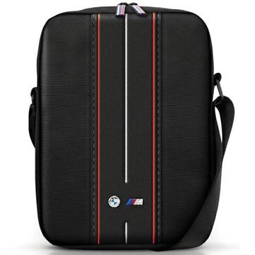 Bolsa para tablet BMW M Collection em nylon - 10" - Risca vermelha / Preto