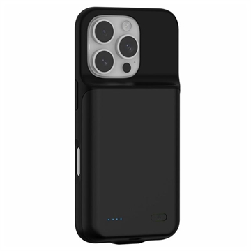 Capa com Bateria de Backup para iPhone 16 Pro Max - 7000mAh - Preto