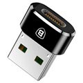 Adaptador USB 2.0 / USB 3.1 Tipo-C Baseus Mini Série - Preto