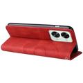 Bolsa Tipo Carteira Bi-Color Series para OnePlus Nord 2T - Vermelho