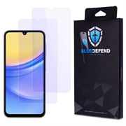 Protetor de ecrã de vidro temperado BlueDefend Anti-Blue Light para Samsung Galaxy A15 - 2 peças.