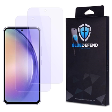 Protetor de ecrã de vidro temperado BlueDefend Anti-Blue Light para Samsung Galaxy A54 5G - 2 peças.