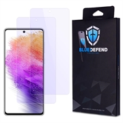 Protetor de ecrã de vidro temperado BlueDefend Anti-Blue Light para Samsung Galaxy A73 5G - 2 peças.