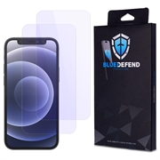 Protetor de ecrã de vidro temperado BlueDefend Anti-Blue Light para iPhone 12 Mini - 2 peças.