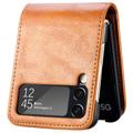 Bolsa Tipo Carteira Card Series para Samsung Galaxy Z Flip4 5G - Castanho