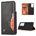 Bolsa tipo Carteira Card Set Series para Samsung Galaxy S21 5G - Preto